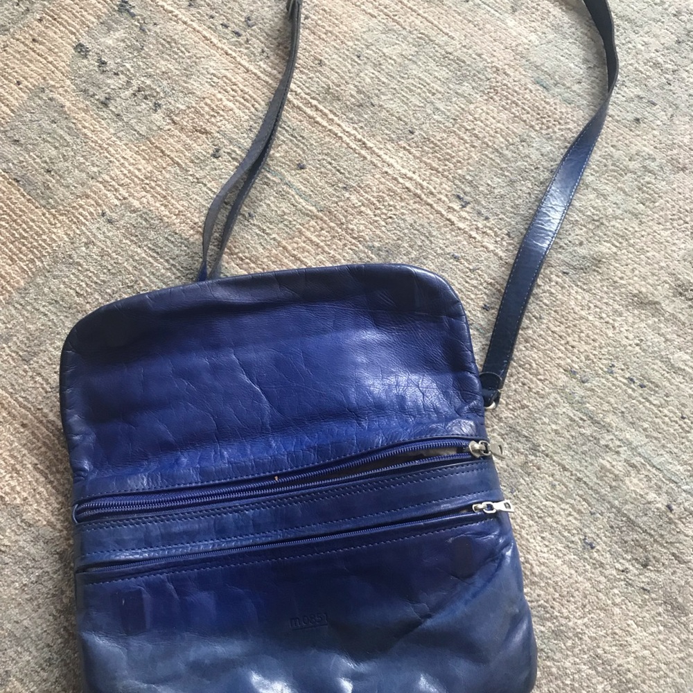 MO851 real blue leather bag